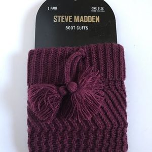 Boot cuffs purple Steve Madden